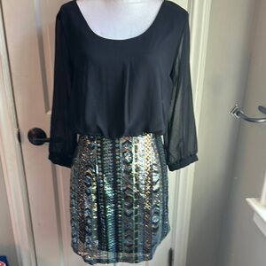 Colorful Sequin Patterned dress NWT